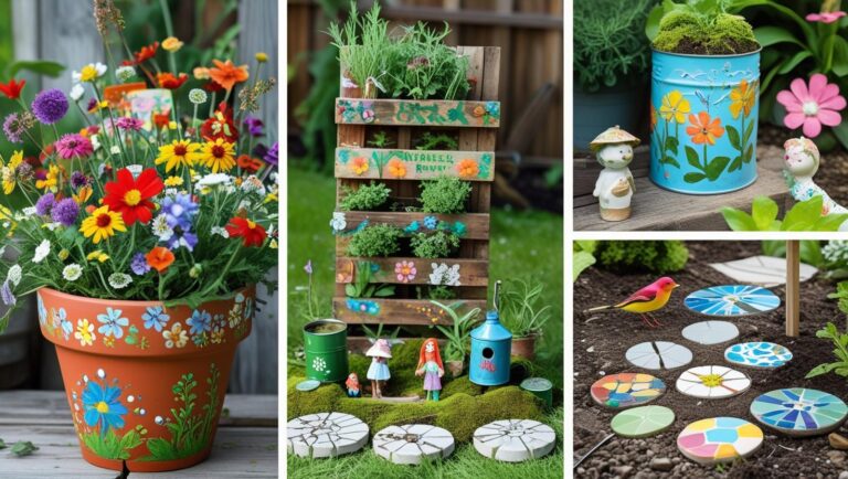 23 Dollar Store Garden DIY Ideas to Save Money & Decorate