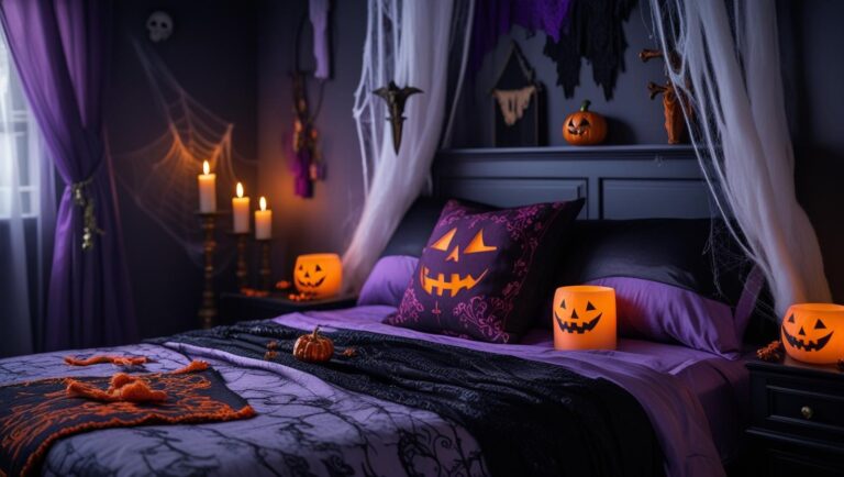 24 Halloween Bedroom Decor Inspirations for a Hauntingly Beautiful Space