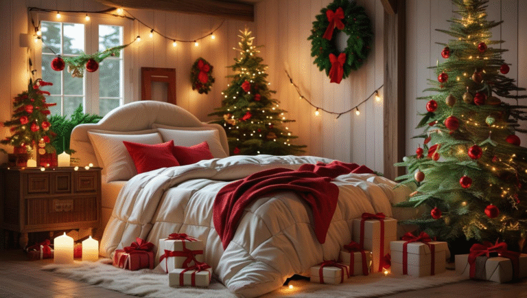 19 Festive and Cozy Christmas Bedroom Decor Inspirations You’ll Love