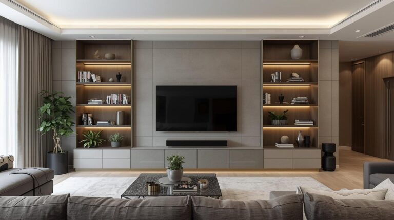 23 Modern Living Room TV Wall Ideas That Look Stunning