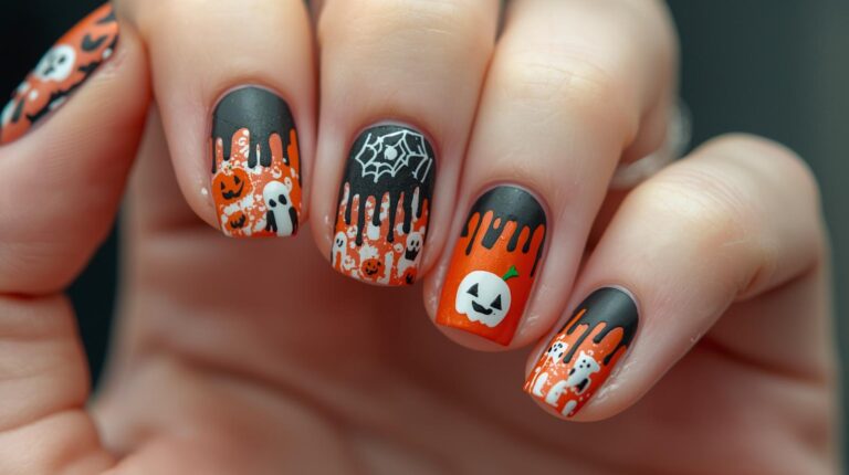 28 Cute & Creepy Halloween Nail Ideas You’ll Love
